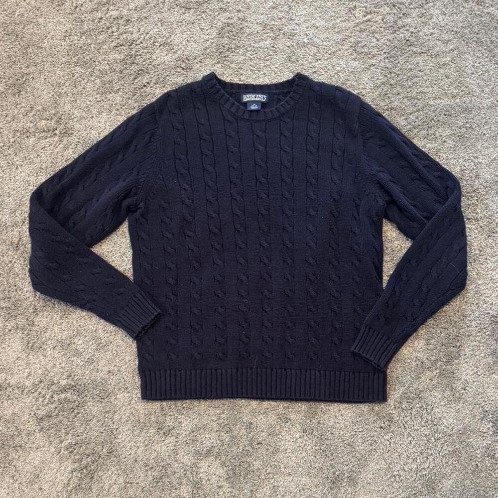 Lands-end Women's Navy and Black Jumper